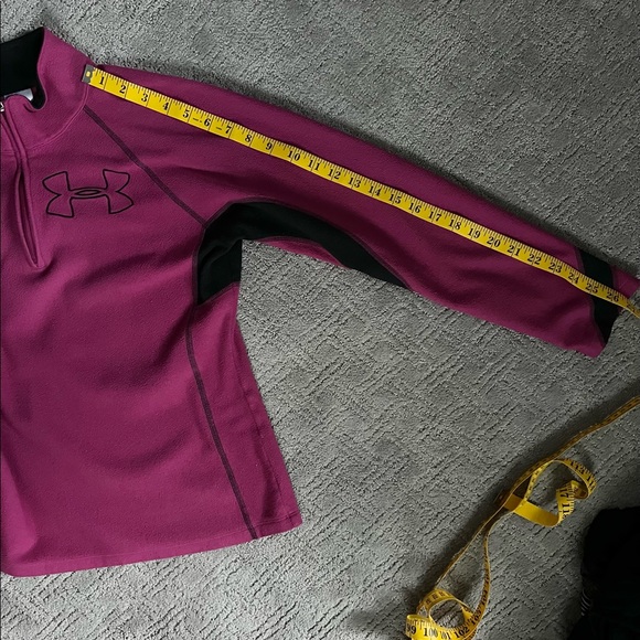 Under Armour 1/4 Zip Fleece Pink Medium - Picture 9 of 10
